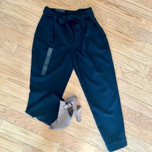 BANANA REPUBLIC Black Pleated Ankle Pants 🆕